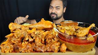 HUGE SPICY MUTTON CURRY, DUCK CURRY, RICE, MUTTON GRAVY, CHILI MUKBANG EATING SHOW | BIG BITES |