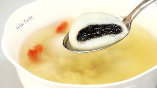 厨师机做汤圆，滑糯Q弹，流心黑芝麻馅 How To Make Sweet Rice Dumpling W/ Stand Mixer, Tang Yuan Black Sesame