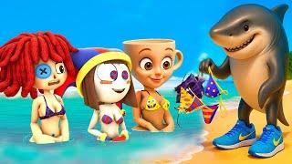 Tralalero Tralala STOLE SWIMSUITS! Coconut VS Jax - The Amazing Digital Circus Brainrot Animation