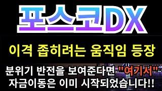 [포스코DX] 이격좁히려는 움직임 등장!! 분위기 반전을 보여준다면 "여기서" 자금이동은 이미 시작되었습니다!!