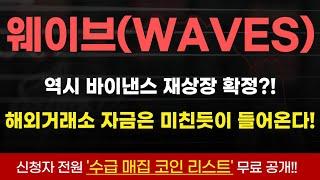 [웨이브 코인] 해외거래소 자금 폭격 시작!! 이번주 결국 이 테마가 11월 마지막 폭등을 만든다!! #웨이브 #웨이브코인 #웨이브전망 #웨이브코인전망