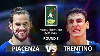 Piacenza vs Trentino | Italian Volleyball SuperLega 2024/2025