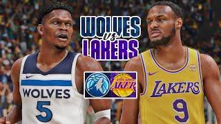 LAKERS vs TIMBERWOLVES | NBA 2K25 (PS5)