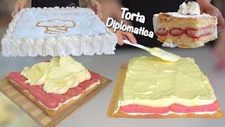 EASY DIPLOMATIC CAKE quick recipe with Savoiardi