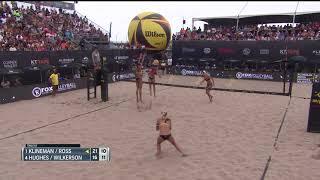 Sara Hughes Tomahawks It | AVP Manhattan Beach Open 2021