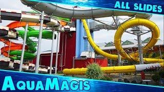 ALL WATER SLIDES at AquaMagis, Plettenberg!! (3 NEW SLIDES)