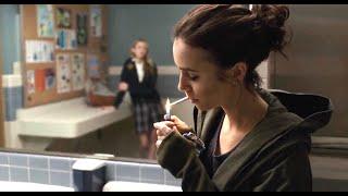 Lily Collins smoking cigarette Part 2 