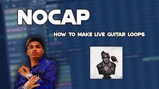 LayZ makes two guitar loops for NoCap | FL Studio Tutorial (Free Loops in description)