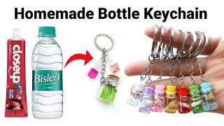 How to make Keychain at home/Homemade bottle Keychain/DIY Gift Keychain/bts Keychain/Cute Keychain