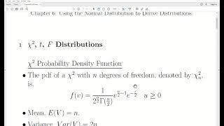 ims52 - Using the Normal Distribution to Derive Distributions