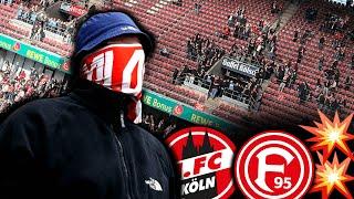 Auseinandersetzungen mit Gürteln & Stangen! (Köln vs. Fortuna)