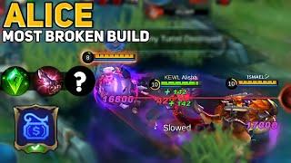 THIS ALICE BROKEN BUILD WILL MAKE YOU IMMORTAL│TOP GLOBAL ALICE GAMEPLAY 2021- MLBB