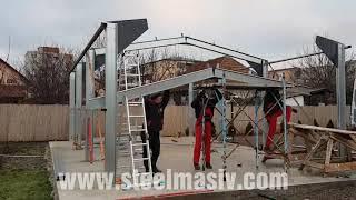 Metal garage / shed construction