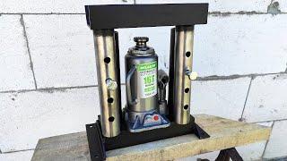 New Idea!! DIY Mini Hydraulic Press for Workshop!!