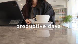 vlog. 포스트잇 할 일들 지우는 바쁜 직장인 갓생 브이로그 | productive days | 워킹어라운드| 미스치프 전시 | 슬픈 김밥 | 독서 | 자취생 브이로그