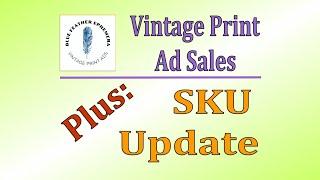 Vintage Magazine Print Advertisements - What Sold On eBay This Week - Plus:  SKU Update