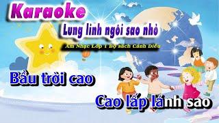 Karaoke - Lung Linh Ngôi Sao Nhỏ -  Nhạc Thiếu Nhi | Lớp Nhạc Doremi