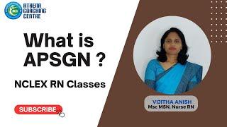 NCLEX RN Classes |  What is APSGN? | Athena Coaching Centre