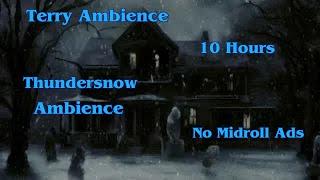 Creepy House Thundersnow Ambience 10 Hours Full Screen