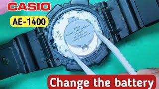 How to change the battery on Casio AE-1400