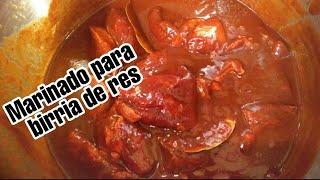 Cómo MARINAR CARNE para BIRRIA de RES?? Fácil y rica