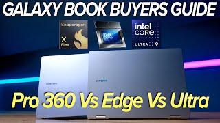 Too Many GALAXY BOOK Choices | Buyers Guide | Book5 Pro 360, Book4 Ultra, Vs Book4 Edge