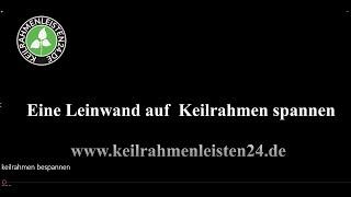 Keilrahmen bespannen, Keilrahmen selber bespannen für eine Fotoleinwand