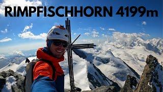 Rimpfischhorn 4199m // Solo Hochtour auf einen einsamen Viertausender in den Walliser Alpen (2020)