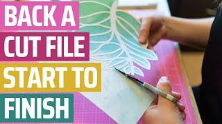 How to back a Cut File, Start to Finish | Scrapbooking 101