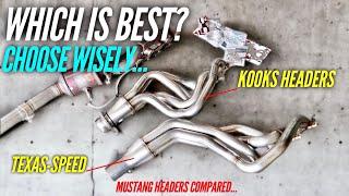 TEXAS SPEED vs KOOKS Ford Mustang Headers Comparison *WATCH BEFORE YOU BUY...