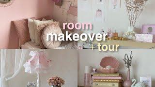 ROOM MAKEOVER! pinterest inspired, coquette, pink aesthetic