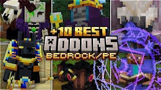 Top 10 MEJORES ADDONS PARA SURVIVAL MINECRAFT 1.20+ (Bedrock/PE) MODS PARA MINECRAFT BEDROCK 1.20