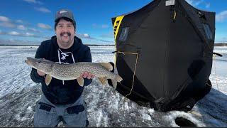 Tip Up fishing for Champlain Northern Pike with the crew!