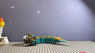 Lego man gets eaten by a mutated worm