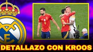 CARVAJAL TUVO UN DETALLAZO CON KROOS TRAS LA VICTORIA DE ESPAÑA ANTE ALEMANIA “TONI, NO P   ”