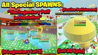 All CRAZY Special Things Onett SPAWNED In Bee Swarm Simulator's History! (6 legendary puffs LVL 30)