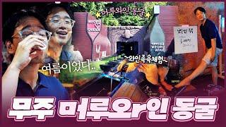 [무주군] 더위 피해 머루와인동굴로 피서 온 봉선생 와인까지 곁들이니 금상첨화쥬