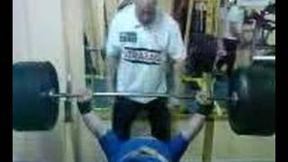 Ferenc Kovacs 250 kg bench in Hungary 2008