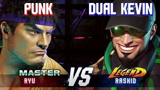 SF6 ▰ PUNK (Ryu) vs DUAL KEVIN (Rashid) ▰ High Level Gameplay