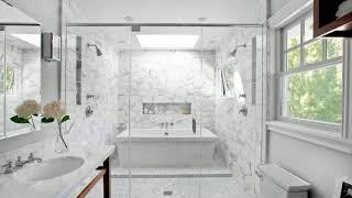  TOP 40+  White Bathroom Tile Ideas Pictures