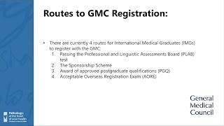 GMC Registration Webinar for Trusts