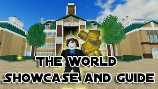 World of Stand THE WORLD GUIDE + SHOWCASE | ROBLOX |