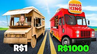 FOOD TRUCK DE R$ 100 VS R$ 1.000 VS R$ 10.000 !!!