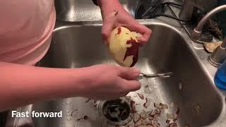 Always cut away from yourself  fast & safe potato peeling