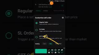 Gtt order in groww app || gtt order me stop loss kaise lagaye || gtt sell order groww