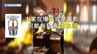 新北消防告訴你自動撒水設備的動作原理，讓你更了解甚麼是自動撒水設備