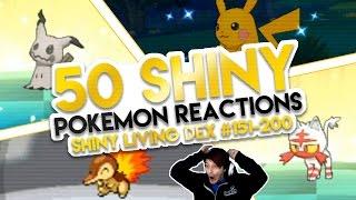 50 INSANE Shiny Pokemon Live Reactions! | Shiny Living Dex #151-200 | Pokemon Sun and Moon