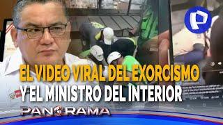 El exorcismo y el ministro Santiváñez: video viral de la policía que da la vuelta al mundo