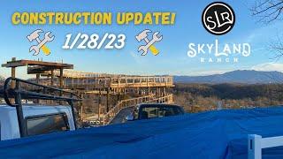 Legacy Overlook Construction Update 1.28.23 | SkyLand Ranch Weird Observation Platform