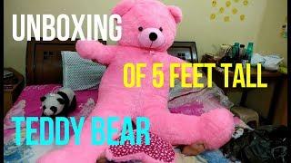 UNBOXING OF 5 FEET TEDDY BEAR | Every Girl's Dream | Humongous Teddy Bear | Micro TV